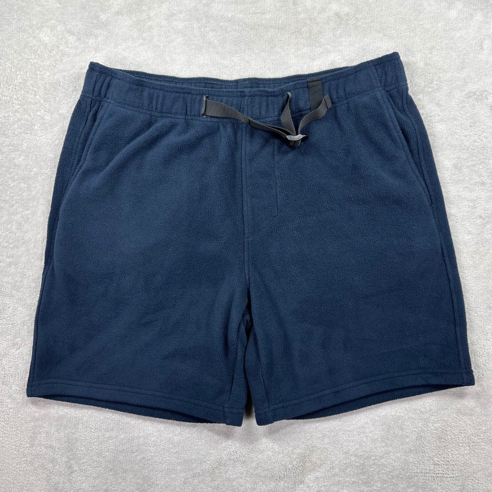 Roark Fleece Shorts Mens Large Navy Blue Adventure Belted Outdoor Hiking Camping